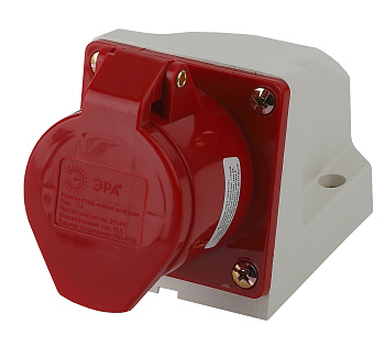 ЭРА R(OUT)-16-3P-PE-IP44 Розетка стационарная наружная 114 3Р+РЕ 16А 380В