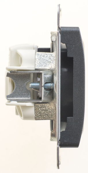 Купить Systeme Electric Glossa Антрацит Розетка б/з, 16А