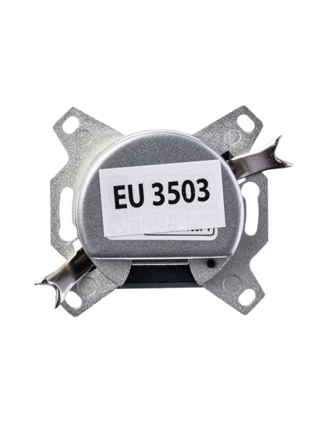 Купить ABB EPJ Levit сталь / дымчатый чёрный Розетка TV-R, оконечная, сталь 2CHH083503A6069