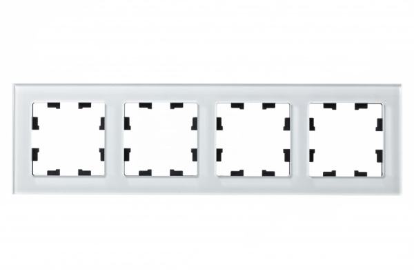 Купить Systeme Electric AtlasDesign Nature Стекло белый Рамка 4-ая