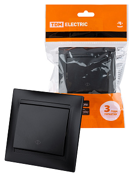 TDM Перекрестный выключатель 1-кл. 10А графит "Лама" SQ1815-0636