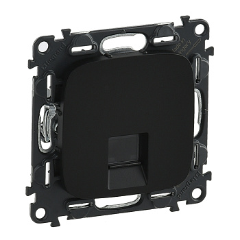 Legrand Valena ALLURE DIY Антрацит Розетка комп(RJ45) 1-ая 5 кат UTP 753950