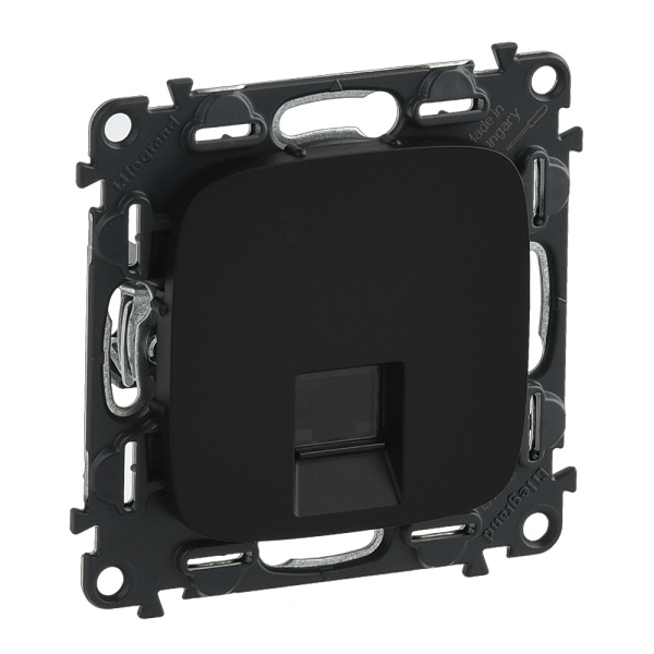Legrand Valena ALLURE DIY Антрацит Розетка комп(RJ45) 1-ая 5 кат UTP 753950