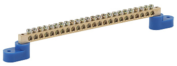 ЭРА NO-222-64 Синий Шина N "ноль" на двух угловых изол ШНИ-6х9-24-У2