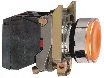 SE XB4 Кнопка 22мм 220В с возвратом, с подсветкой XB4BW3565