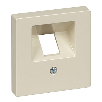 SE Merten SM Беж глянец Накладка розетки ТЛФ/комп 1-ой наклонной MTN296244