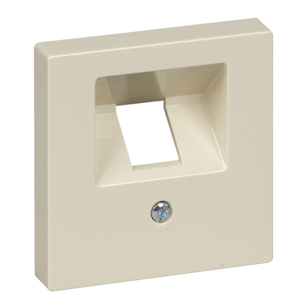 SE Merten SM Беж глянец Накладка розетки ТЛФ/комп 1-ой наклонной MTN296244