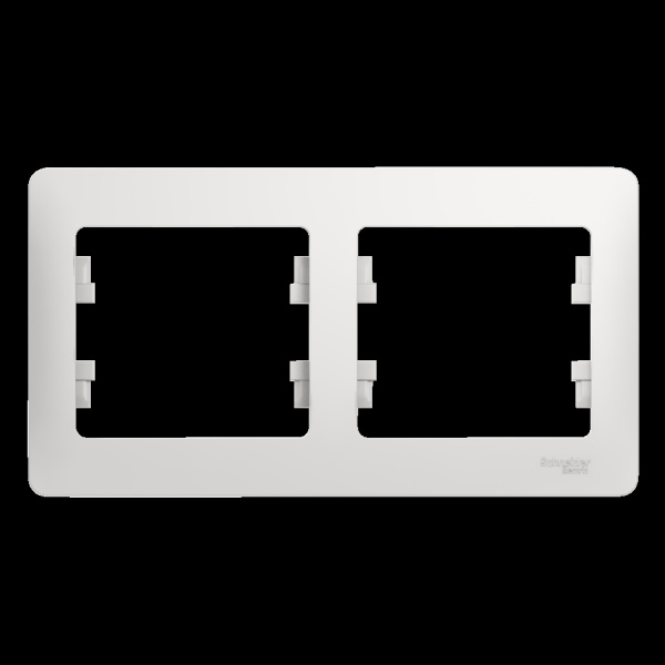 Systeme Electric Glossa Бел Рамка 2-ая, горизонтальная