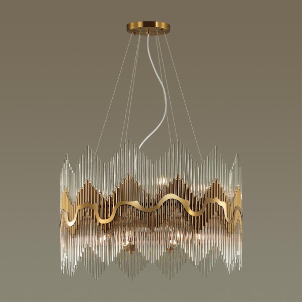 Купить Odeon Light 4983/12 HALL ODL22 379 бронзовый/стекло Люстра E14 12*40W SAVIKIA