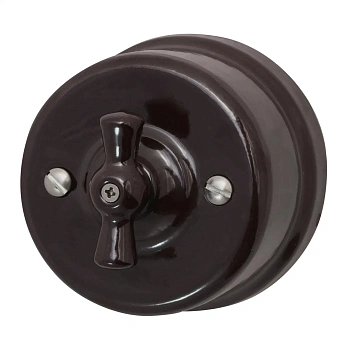 BIRONI Лизетта Керамика Коричневый Выключатель 1-кл B1-200-02