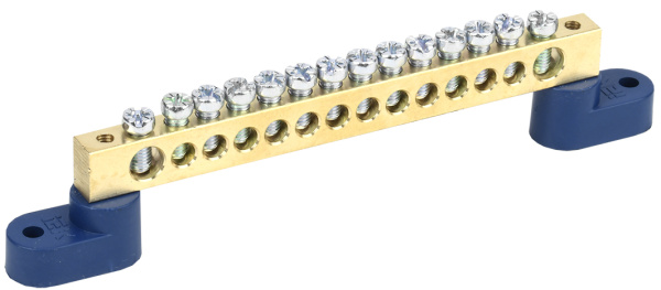 IEK Шина N ноль на двух угловых изол ШНИ-8х12-14-У2-С