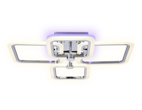 Купить Ambrella Потолочный светодиодный светильник с пультом FA534/2+2 CH хром 105W 580*420*130 (ПДУ РАДИО 2.4G)