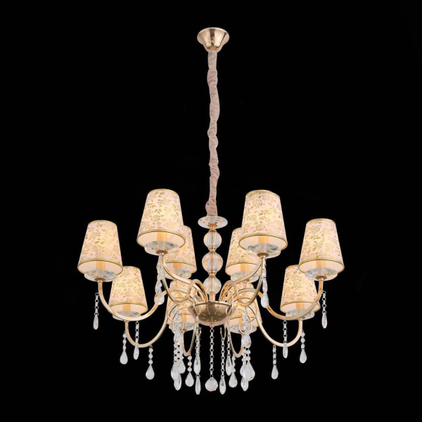 Купить ST LUCE SL176.203.12 Люстра подвесная  Золото, Прозрачный/Бежевый, Золото E14 12*40W
