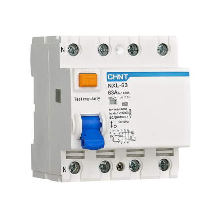 CHINT УЗО NXL-63 6kA 3P+N 40A 30mA AC (R)