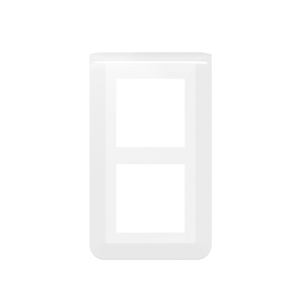 Купить Legrand Mosaiс Рамка специальная - Программа Mosaic - 2x2 модуля - 57 мм - вертикальная - белая 078854L
