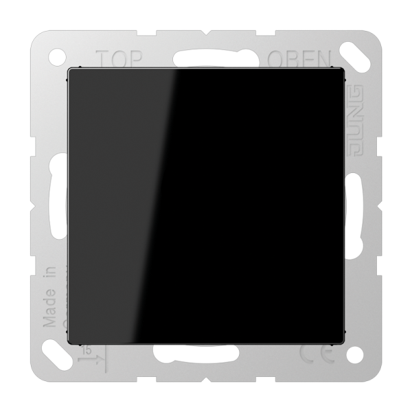 JUNG A 500 Черная Заглушка с суппортом A594-0SW