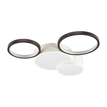 Lumion 5253/64CL LEDIO LN23 белый, черный Люстра потолочная диммир. с ДУ LED 64W 4224Лм 220V NORBERT