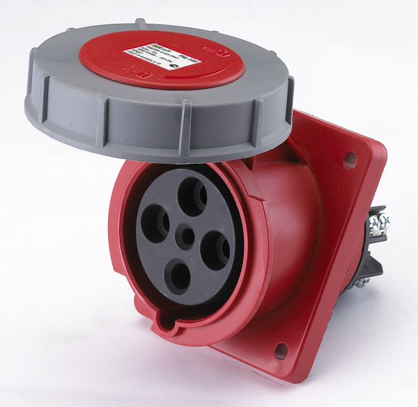 Купить DEKraft Розетка щитовая 435 3Р+РЕ+N 63А 380В IP67 РЩ-102