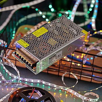 Источник питания 220V AC/24V DC, 6,25A, 150W с Разъемами под винт, без влагозащиты (IP23) Rexant 201-150-1