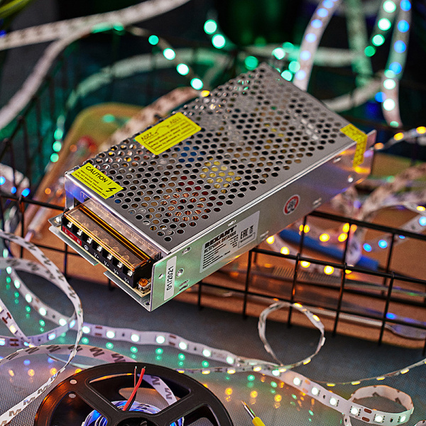 Источник питания 220V AC/24V DC, 6,25A, 150W с Разъемами под винт, без влагозащиты (IP23) Rexant 201-150-1