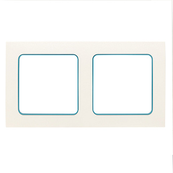 EKF PROxima Стокгольм Белый Линия синяя Рамка 2-ая