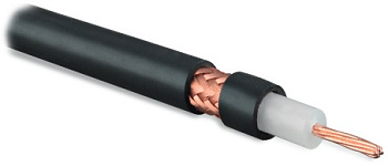 Hyperline COAX-RG213-500 (500 м) Кабель коаксиальный RG-213, 50 Ом, жила - 13 AWG (7x0.75мм), общий диаметр 10.2мм, PVC, черный 254847