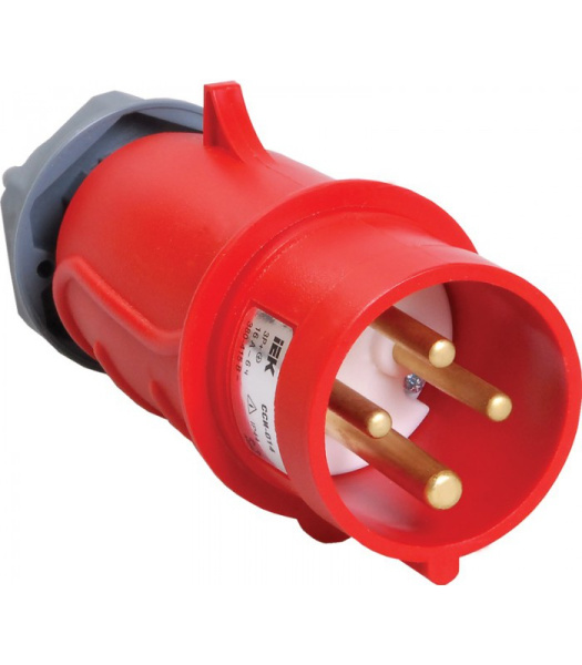 Купить IEK Вилка переносная ССИ-014 16А-6ч/380-415В 3Р+РЕ IP44 MAGNUM
