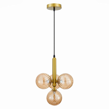 Evoluce SLE220323-04 Люстра подвесная Золото/Янтарный G9 4*5W