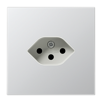 JUNG Швейцарская розетка, алюминий AL1520-13SEV