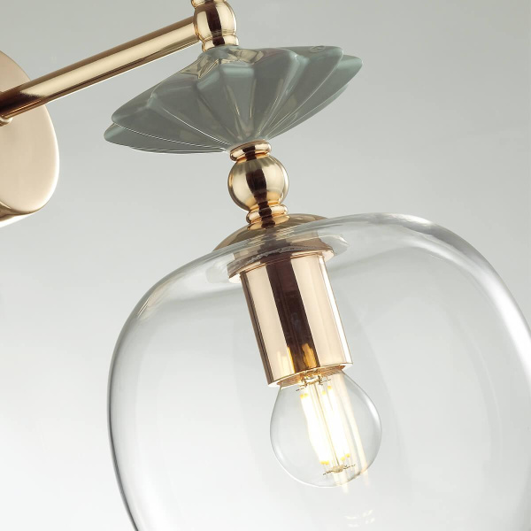 Купить Odeon Light 4855/1WB CLASSIC ODL_EX21 золото/раноцветн./керамика/стекло Бра E14 1*40W BIZET