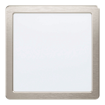 Eglo 99185 Светодиодный встраиваемый светильник FUEVA 5, 16,5W (LED), 216х216, ET26, 2000lm, 4000K, сталь, никель
