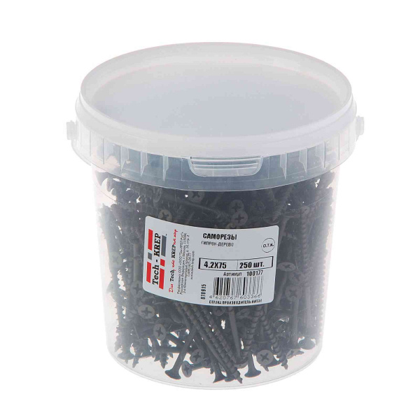 Tech-Krep Саморез ШСГД 4,2х75 (250 шт) - ведро 100177