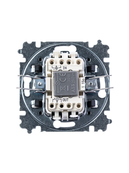 Купить ABB EPJ Levit жемчуг / ледяной Выключатель 1-клавишный с подсветкой 2CHH590146A6068