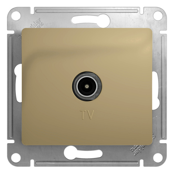 Systeme Electric Glossa Титан Розетка TV проходная 4DB