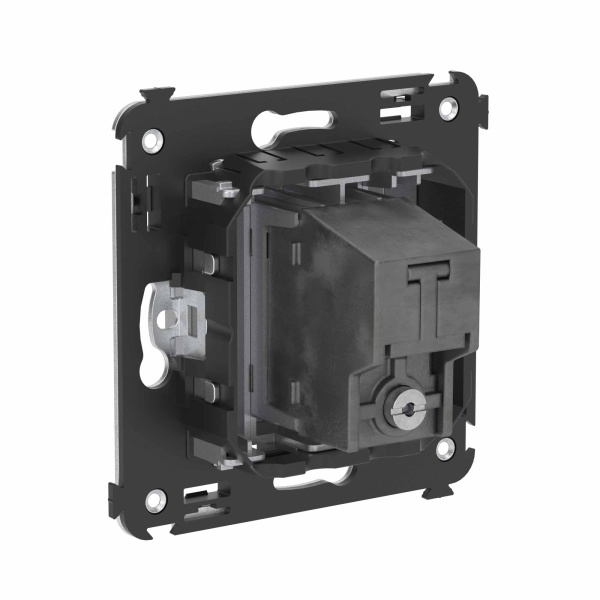 Купить DKC Розетка TV оконечная в стену, "Avanti", "Закаленная сталь"