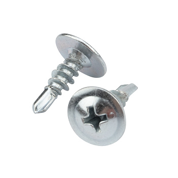 Саморез с прессшайбой KRANZ ПШС сверло 4.2x13, пакет (25шт.) 1182-4213-4