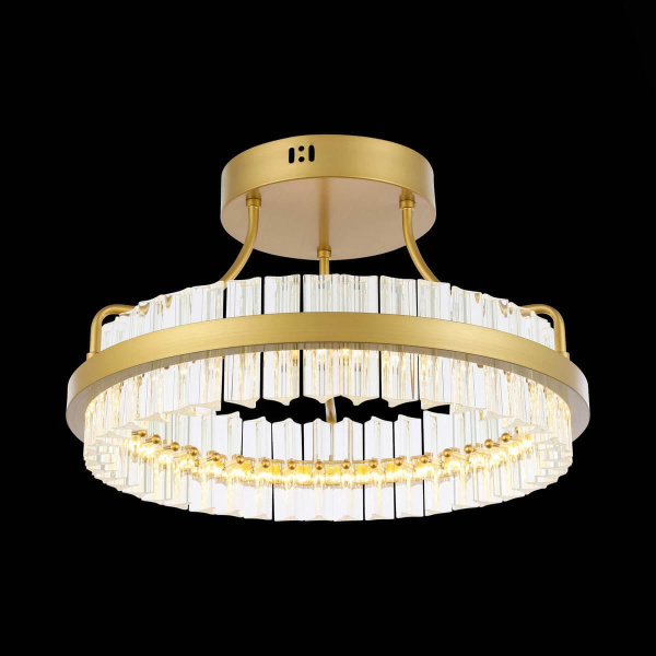 Купить ST Luce SL383.202.01 Светильник потолочный Матовое золото/Прозрачный LED 1*34W