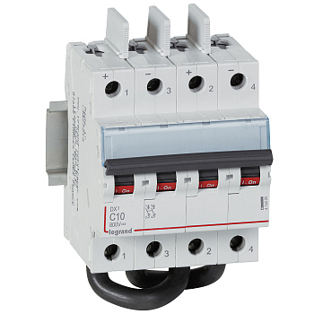 Legrand Автоматический выключатель постоянного тока 800В 10А 2 защищенных полюса 4 мод 414426