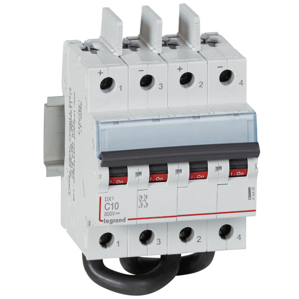 Legrand Автоматический выключатель постоянного тока 800В 10А 2 защищенных полюса 4 мод 414426