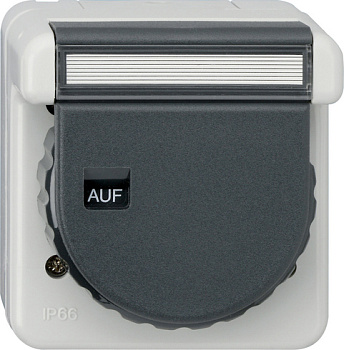 Gira Розетка с з/к IP66 044031