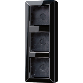 JUNG Черная Коробка 3-ая для накладного монтажа AS583ASW