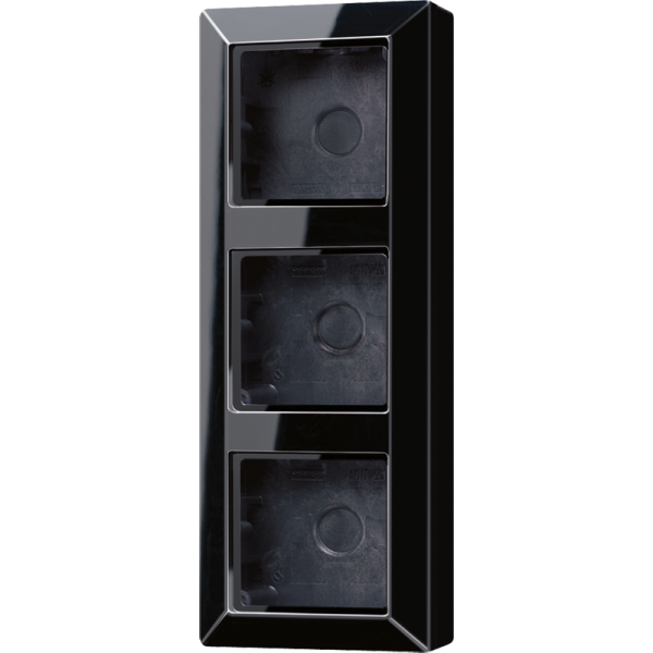 JUNG Черная Коробка 3-ая для накладного монтажа AS583ASW