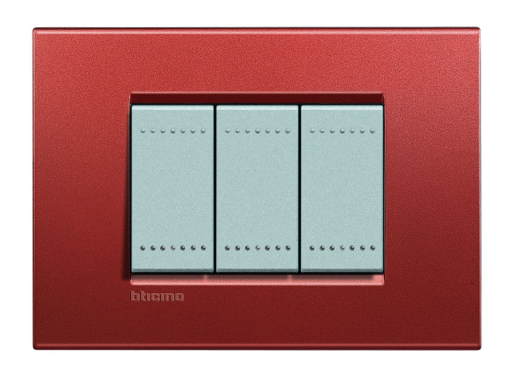 Купить BT LL Красный шелк Рамка прямоугольная, 3 мод LNA4803RK