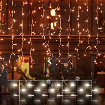 Eurosvet Гирлянда Занавес 200-101 теплый белый 2*3м IP65 a056077