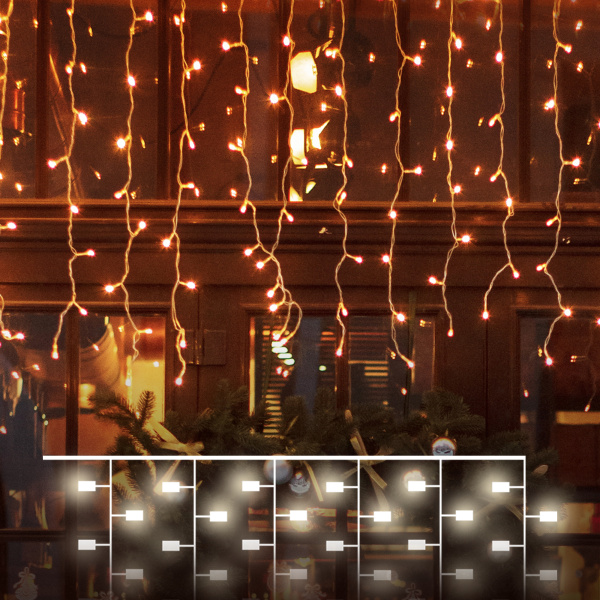 Eurosvet Гирлянда Занавес 200-101 теплый белый 2*3м IP65 a056077