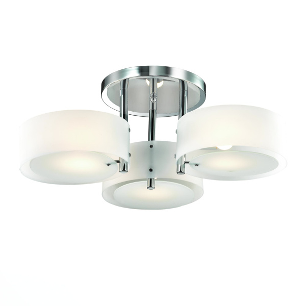 Evoluce SL483.502.03 Люстра потолочная Хром/Белый E27 3*60W