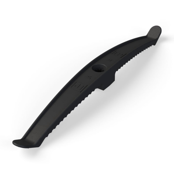 Промрукав Держатель кабеля двусторонний для прямого монтажа черный (20 шт/120 шт уп/кор) PR13.0383