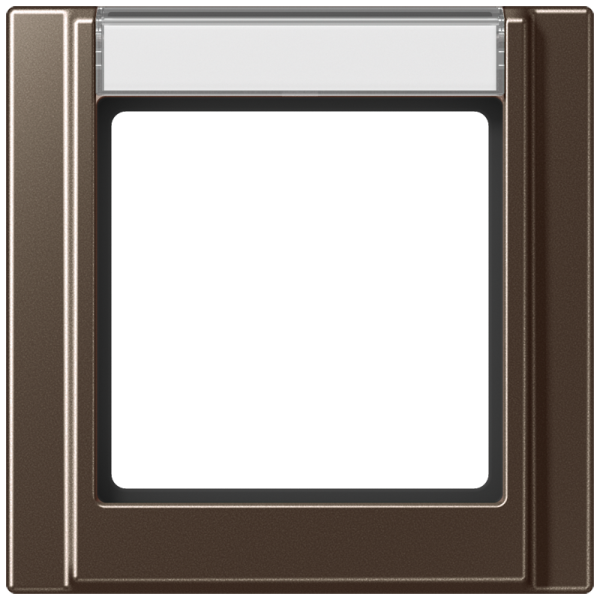 JUNG Рамка 1-кратная с полем для надписи мокка A581NAMO