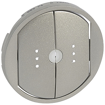 Legrand Celiane Титан Накладка выключателя 2-кл с ДУ с индикатором 068374