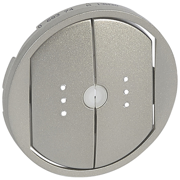 Legrand Celiane Титан Накладка выключателя 2-кл с ДУ с индикатором 068374